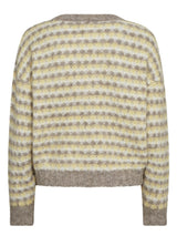 Sassi knit pullover, Sand/Yellow