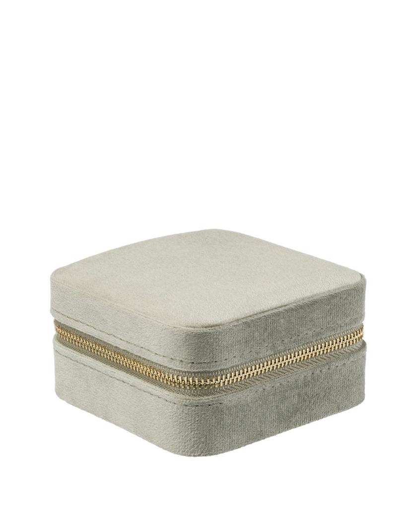 Velvet Jewellery Box Mini, Milieu Green