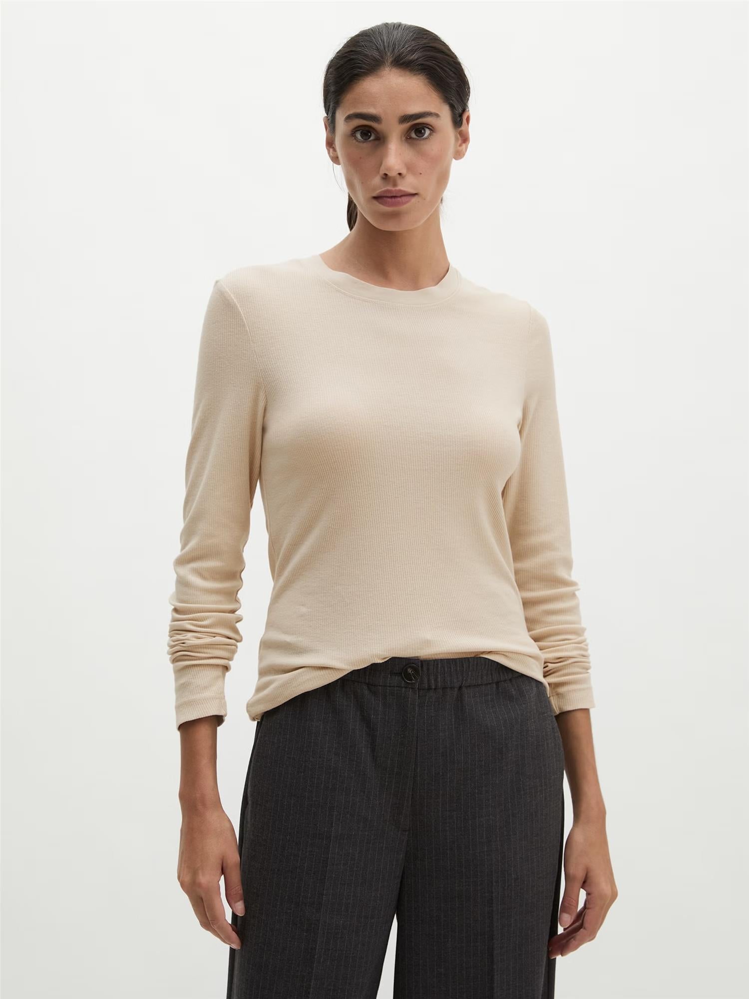 Jersey T-Shirt Longsleeve, Natural