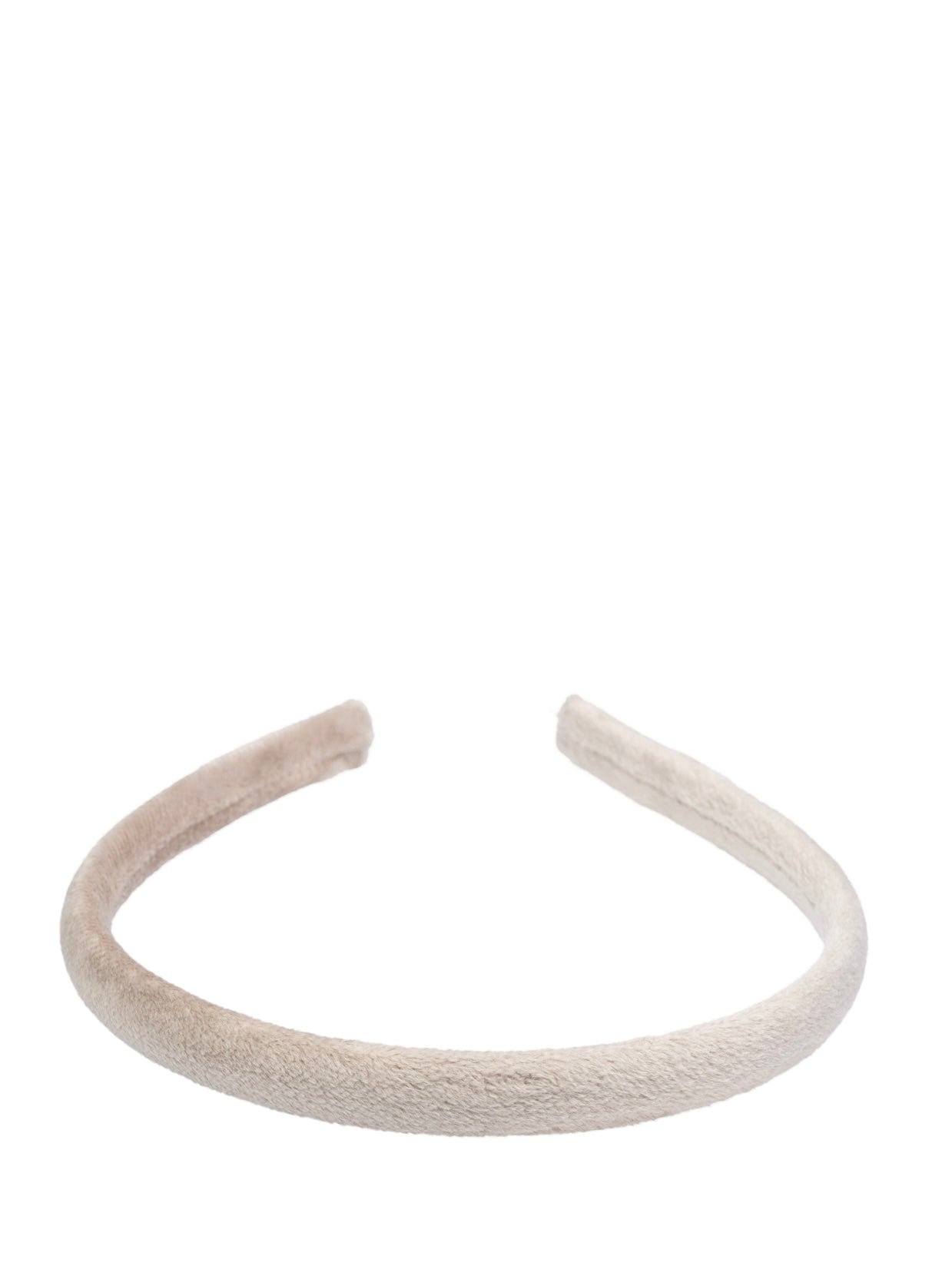 Velvet Hair Band Thin, Dark Sand