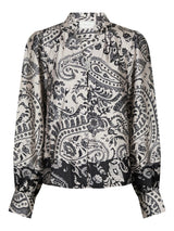 Massima Deco Paisley Blouse, Cream