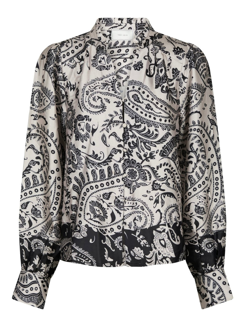 Massima Deco Paisley Blouse, Cream