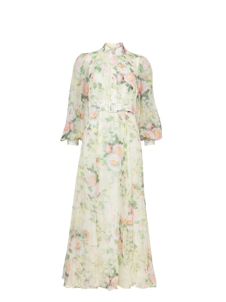 Organza Belt Dress