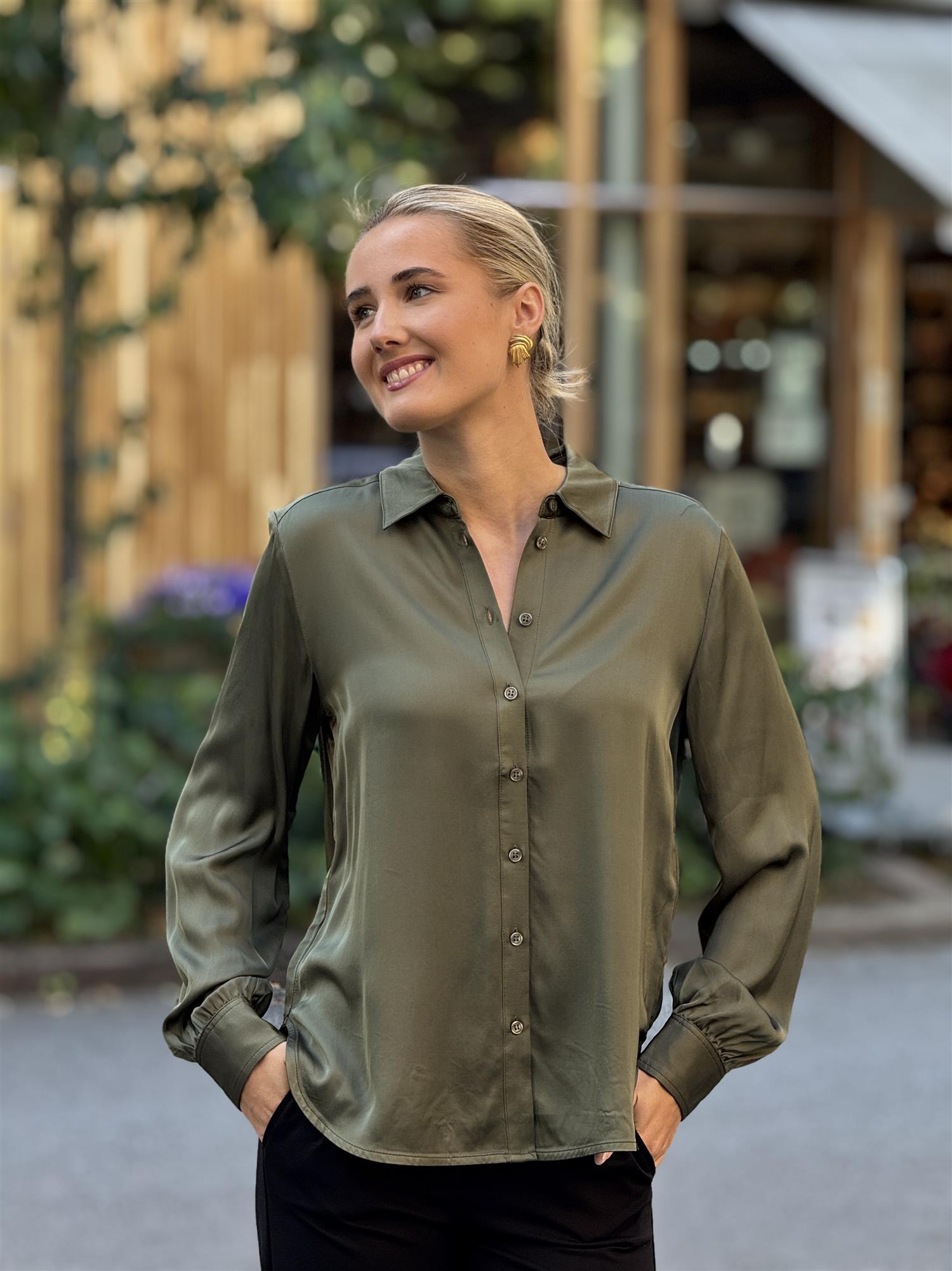 Rhona shirt, Green