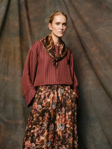 Light Daisy Scarf, Dark Olive