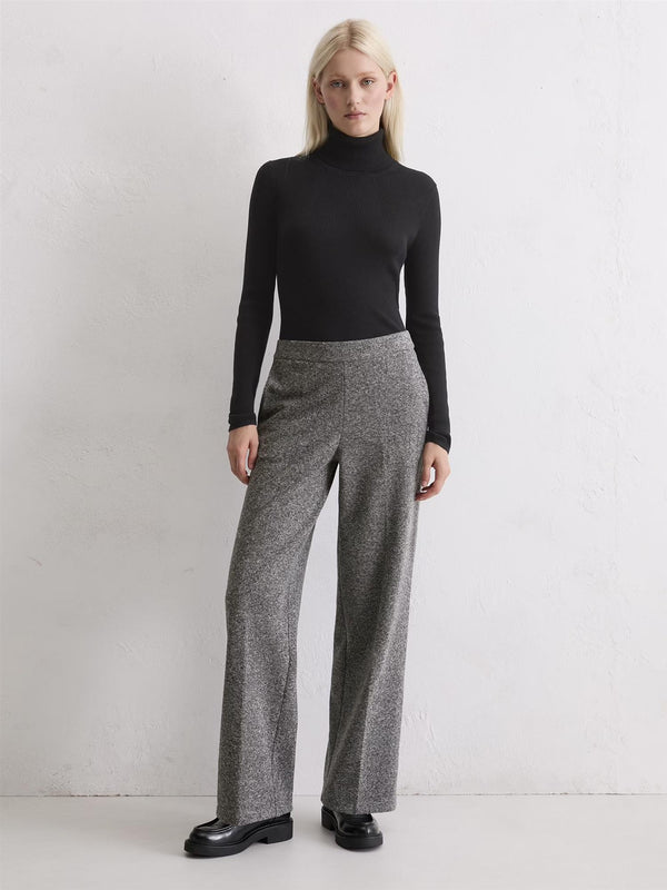 Jersey pants, wide leg