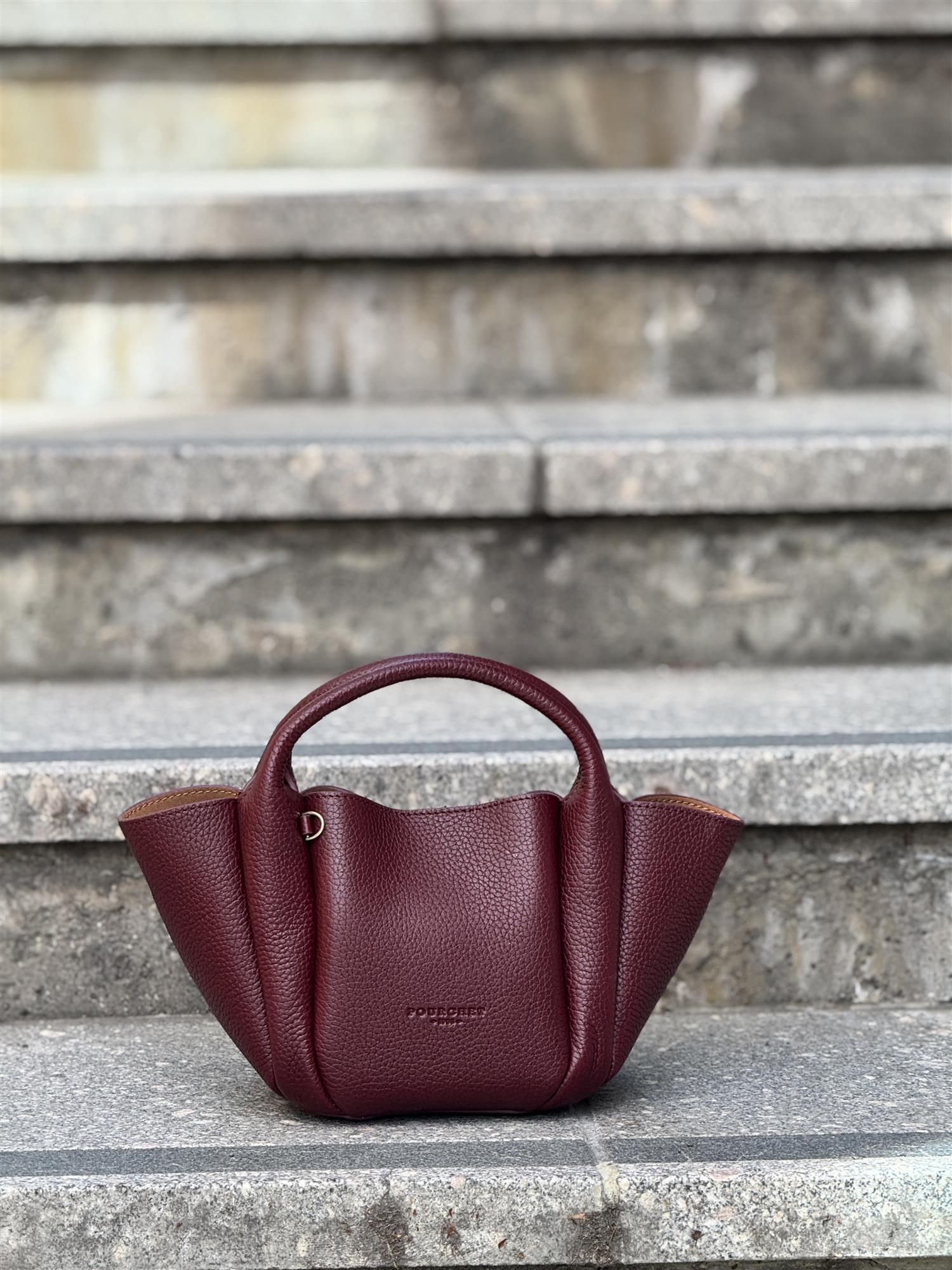 Citrouille small, crossbody, Bordeaux