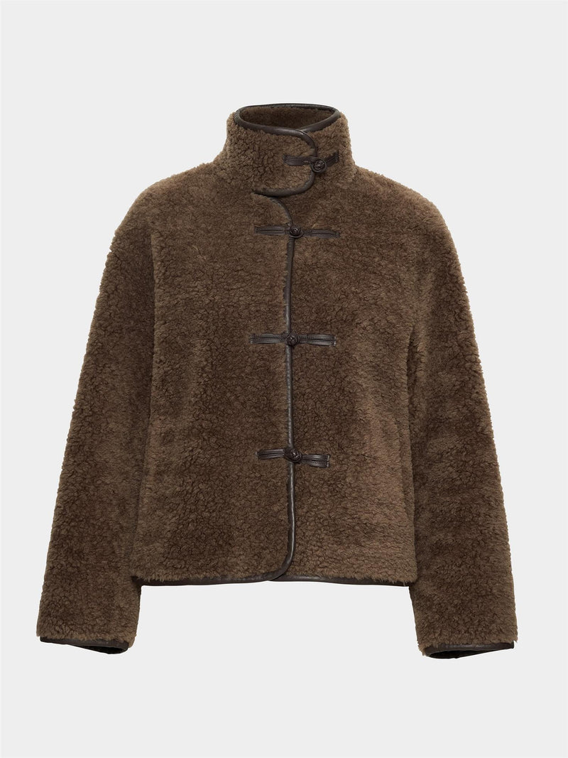 Zola lamb fur jacket, Brown