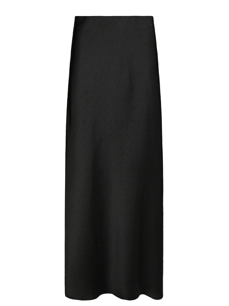 Viso Heavy Sateen Bedaz Skirt, Black