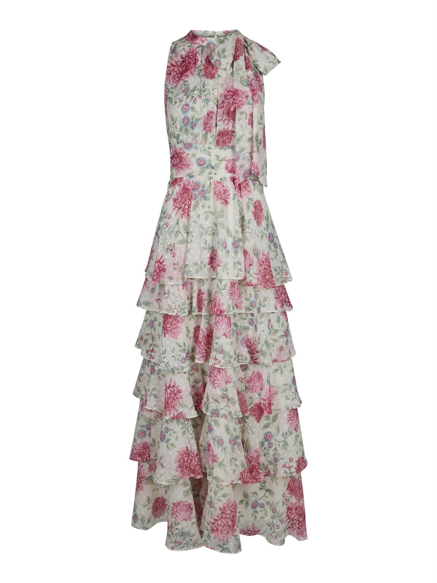Marli Big Flower Dress, Cream