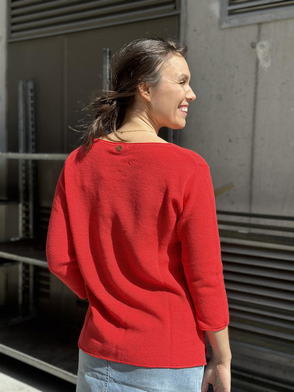 Patti - Pullover, Sweet Red
