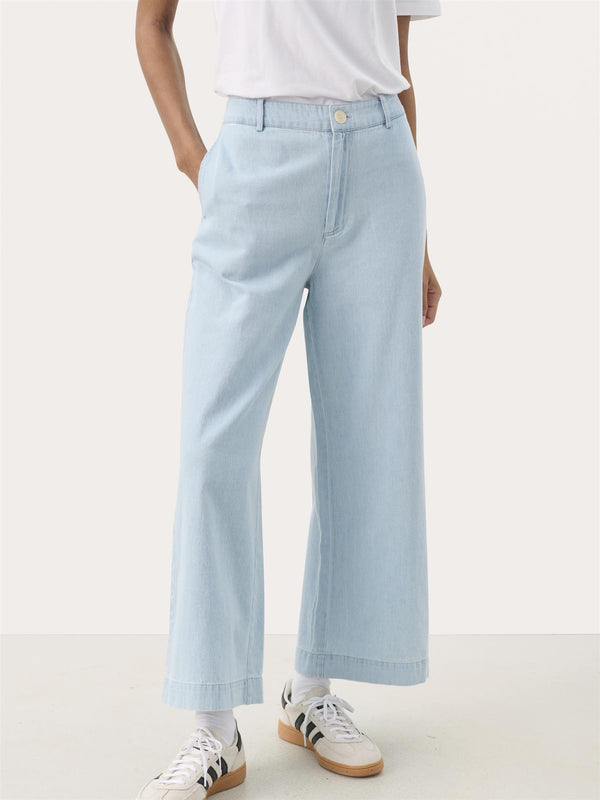 Coralies PW Pants, Whiteish Blue Denim