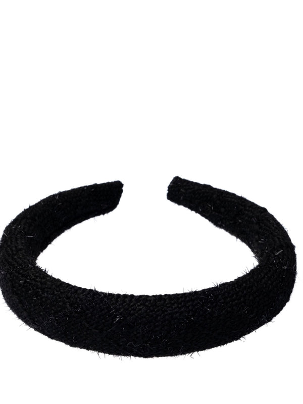 Tweed Hair Band Broad, Black