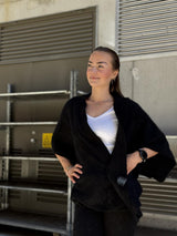 SANNE Poncho, Black