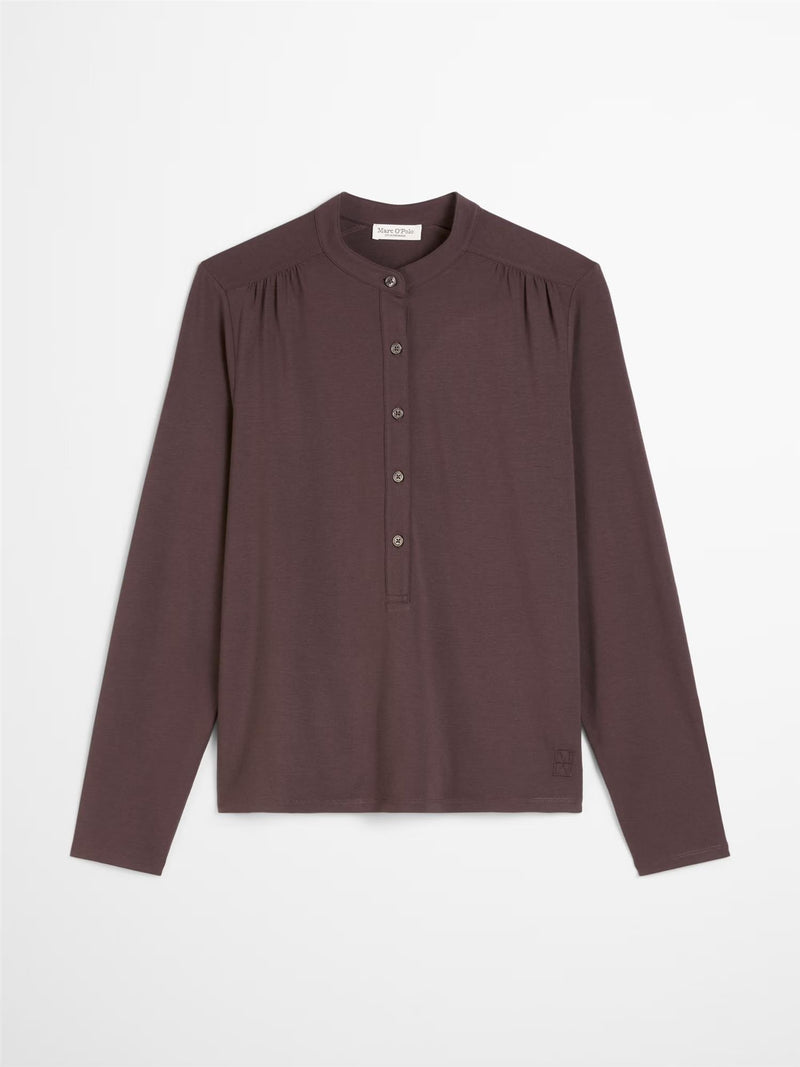 Jersey blouse, Black Cherry