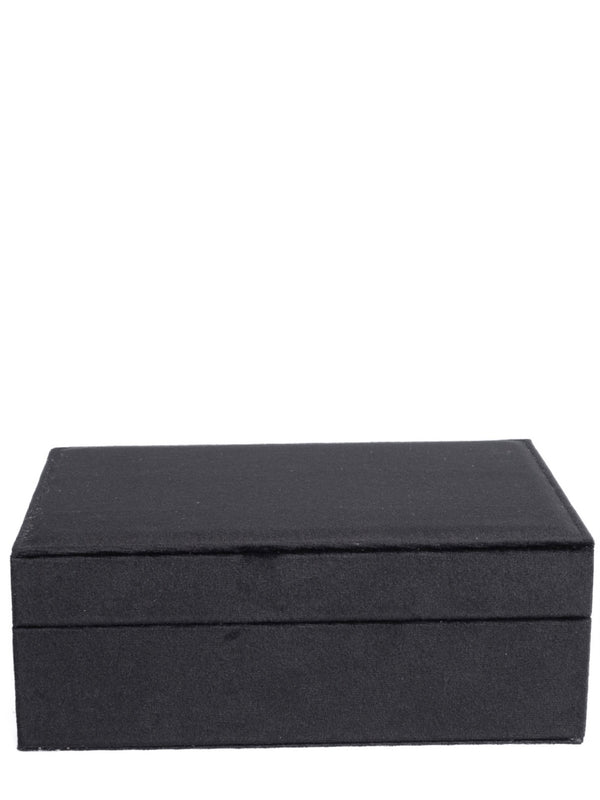 Large Velvet Jewellery Box, Black