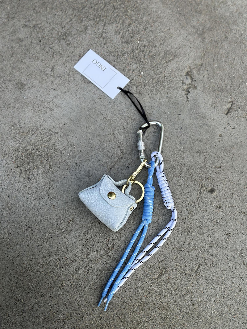 Bag Charm, Sky Blue Purse