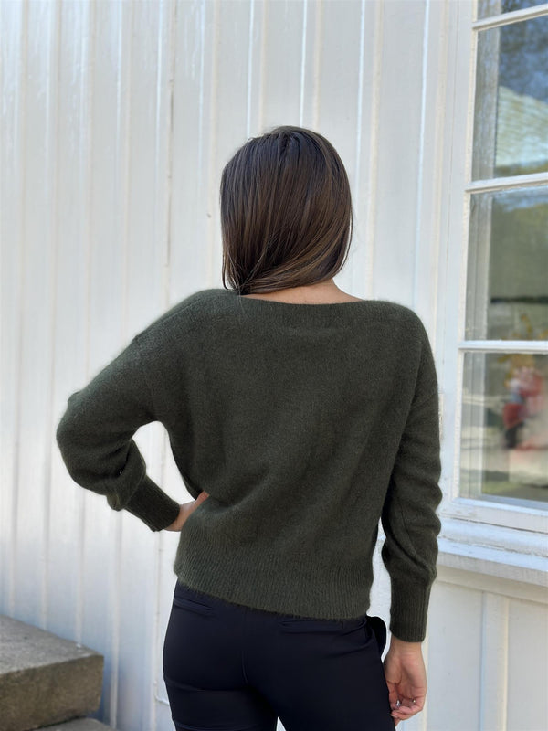MALOU Pullover, Army melange