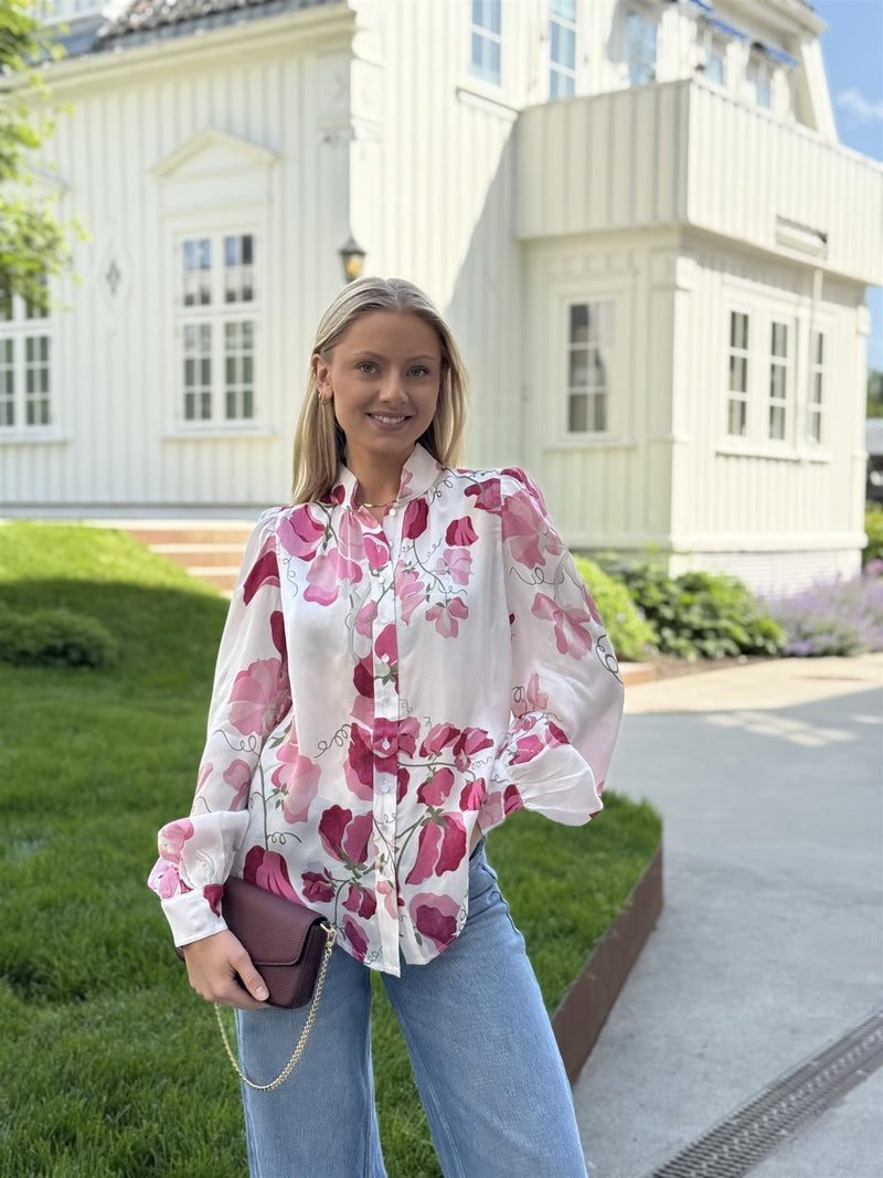 Organza Collared Blouse, Delicate