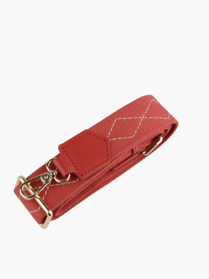 Weaved Cotton Strap, Red