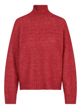 Brookline Knit T-Neck, Red