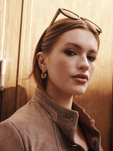 Sadie - Heart Hoop Earrings Stainless Steel - Gold and Silver