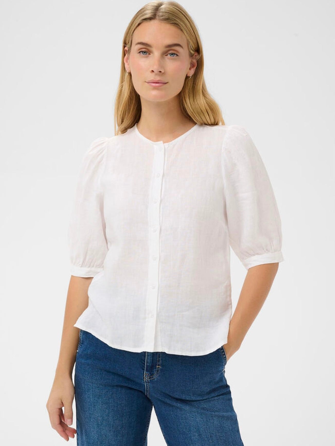 Azra PW Shirt, Bright White