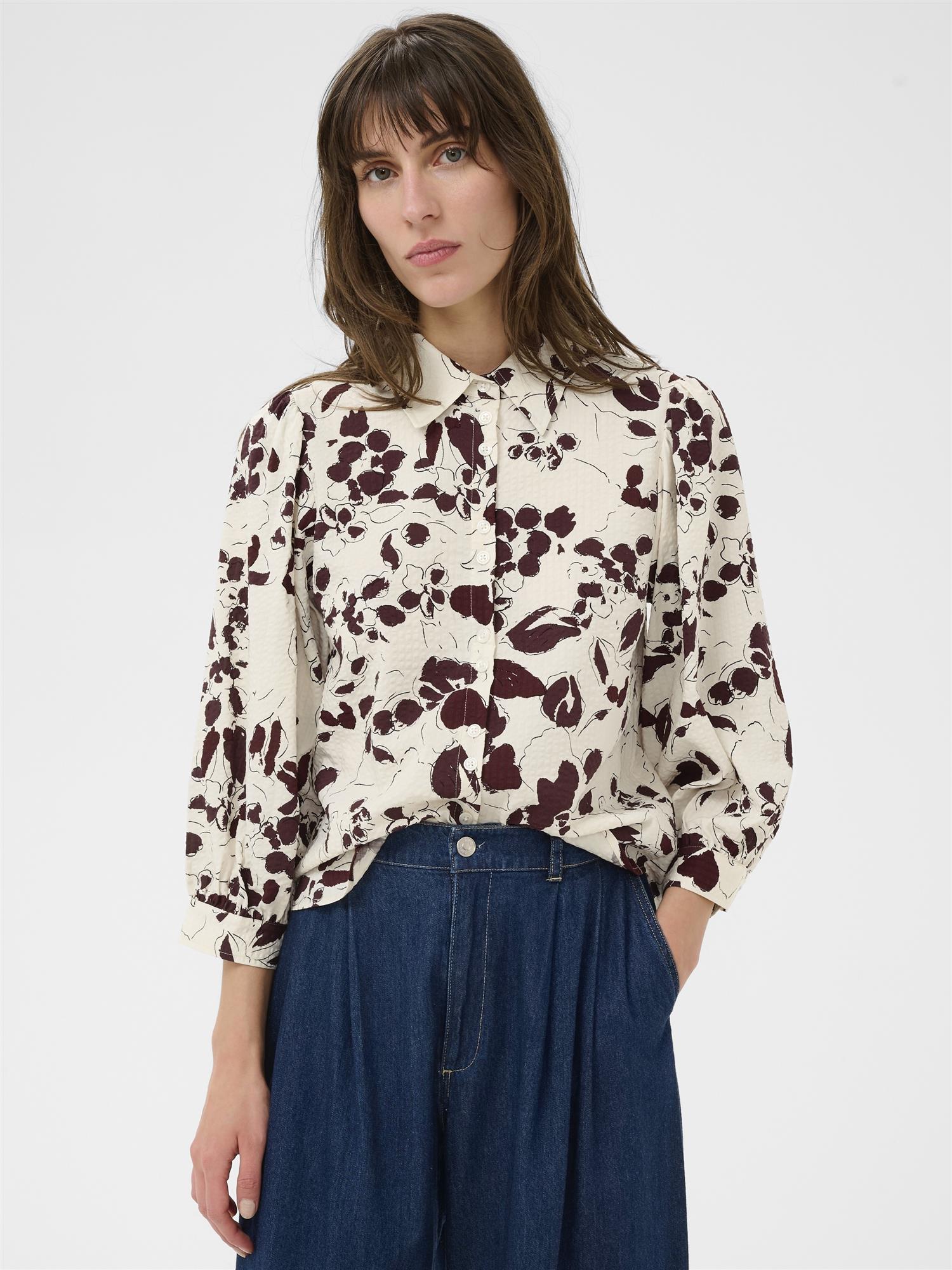 Anais PW Shirt, Burgunder