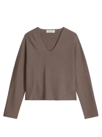 Pullover, longsleeve, v-neck