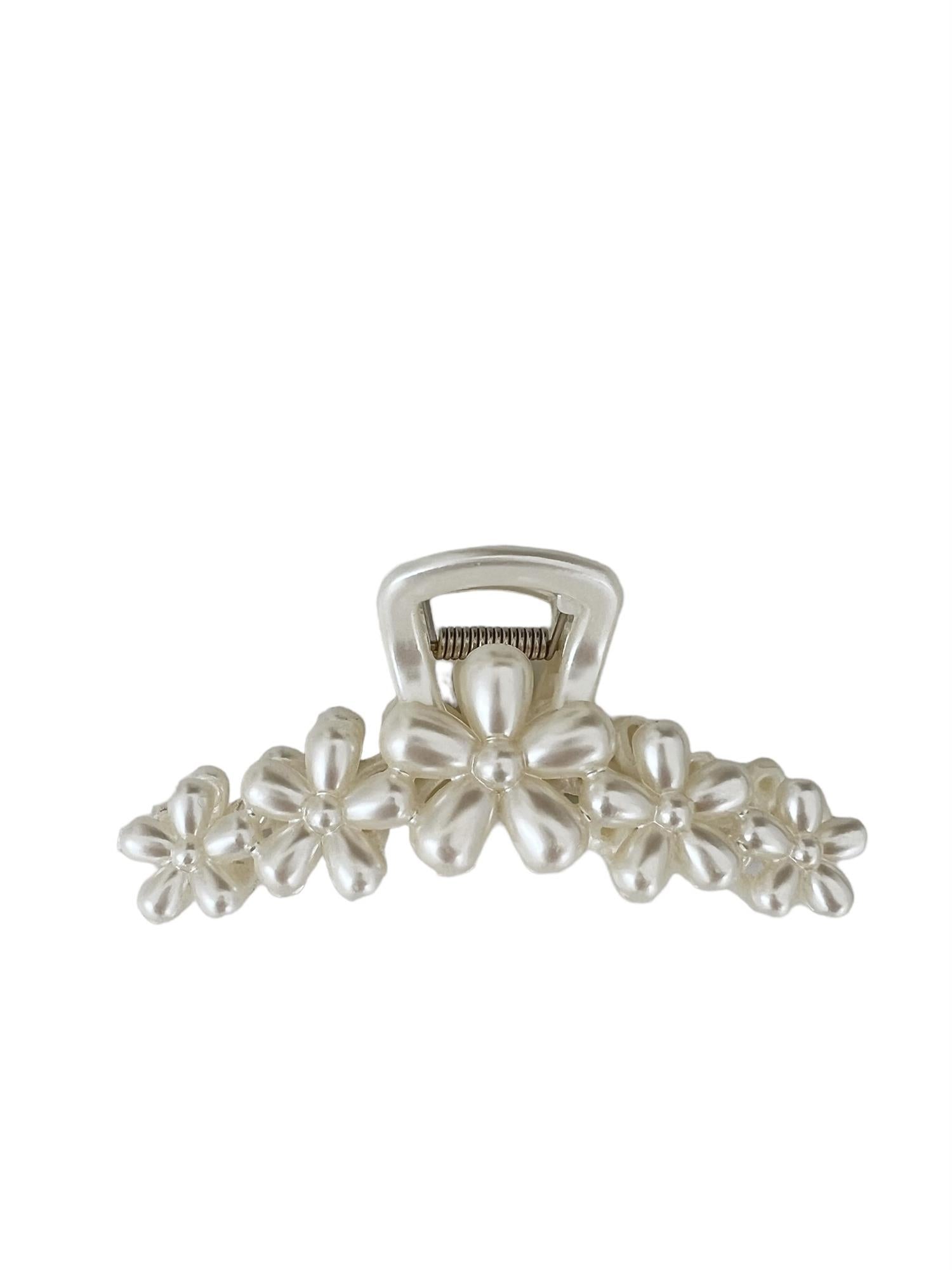 Pearl Hair Claw Floral