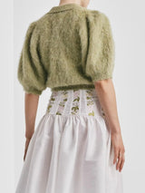 Hairy Knit Puffed Jacket