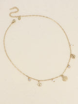 Necklace, shell, gold