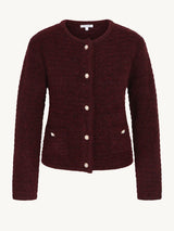 Casilda - Knit jacket, Burgunder