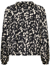 Venessa PW Blouse, Black Dot print