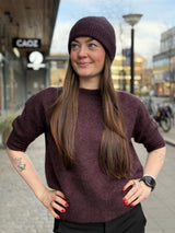 RAFFI Beanie, Red Wine Melange