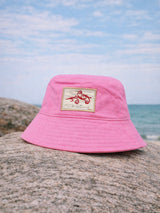 Denima Patch Bucket Hat, Rose
