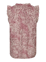 Izar Blur Graphic Top, Evening Rose