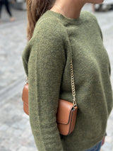 FIONA Sweater, Dark green Melange