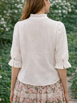 Linen Embroidered Blouse