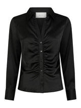 Christy Heavy Sateen Bedaz Shirt, Black