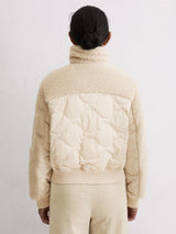 Curly patched Jacket, Natural Stone