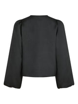 Daliska Dull Satin Blouse, Black