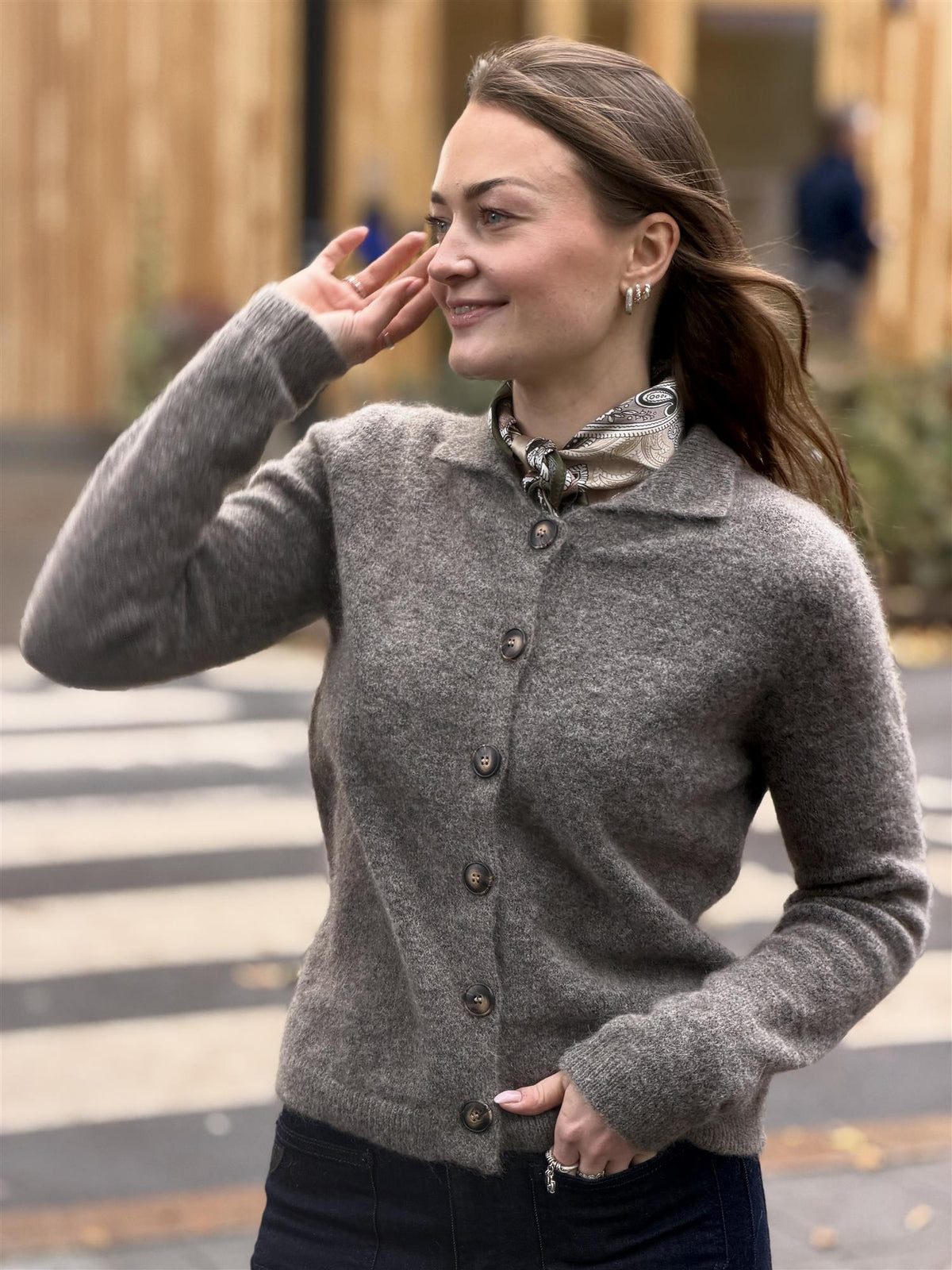 Alia Cardigan, Brown