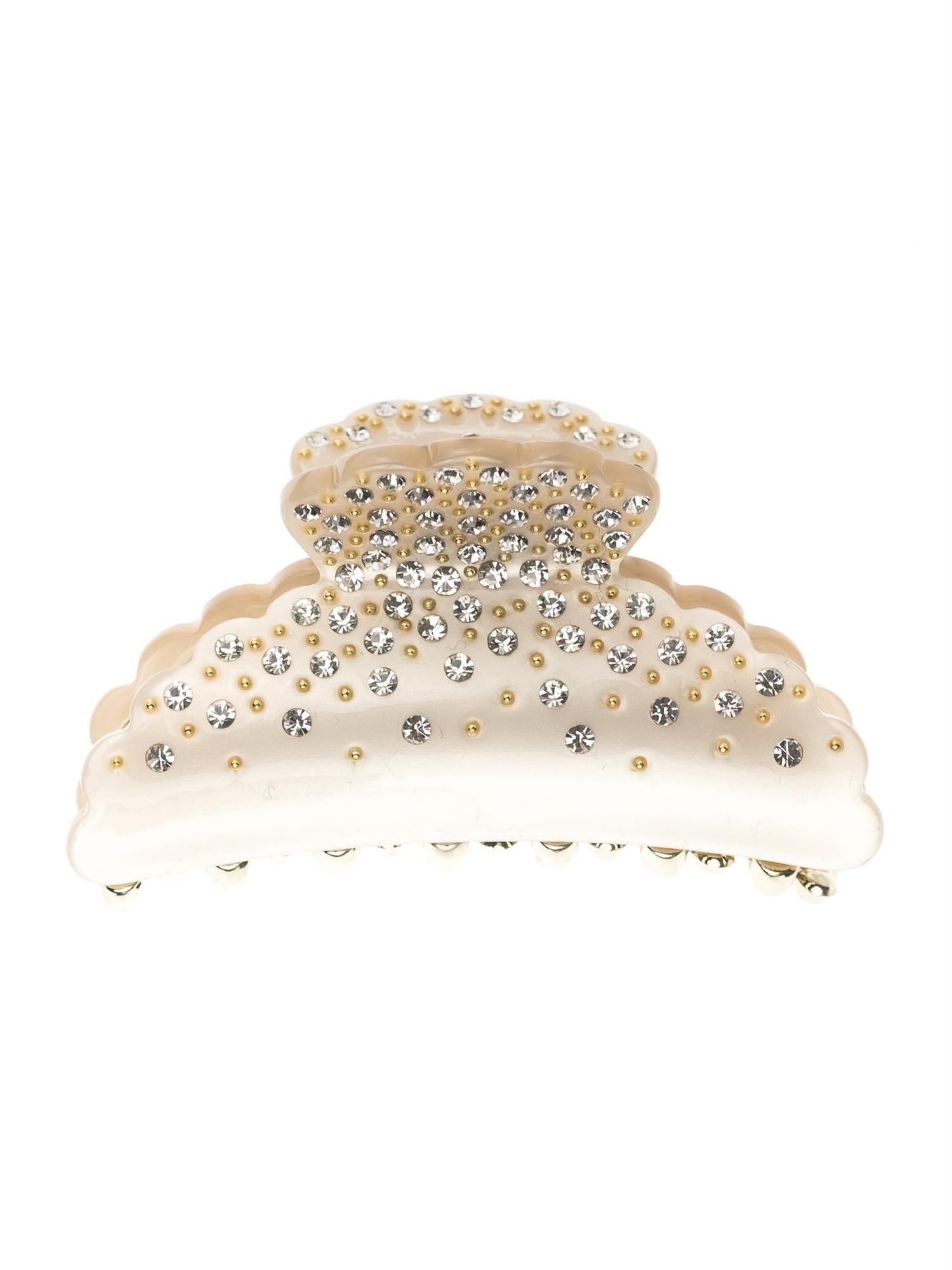 Crystal Hair Claw Large, Sand