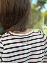 NEDDIE 1 T-shirt, Fudge/White