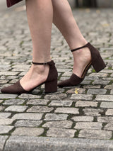 BIADEVIVED Pump Micro Suede, Brown