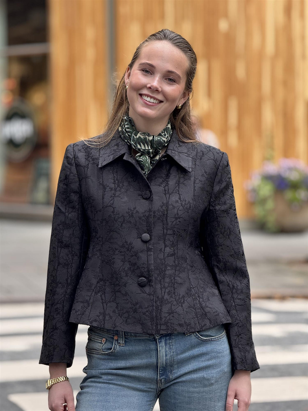 Brocade Blazer, Black