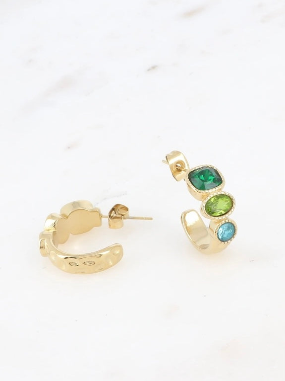 Hoop earring, Green