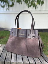 Blossom medium Suede, Dark Brown