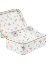 Velvet Jewellery Box, Off White Butterfly